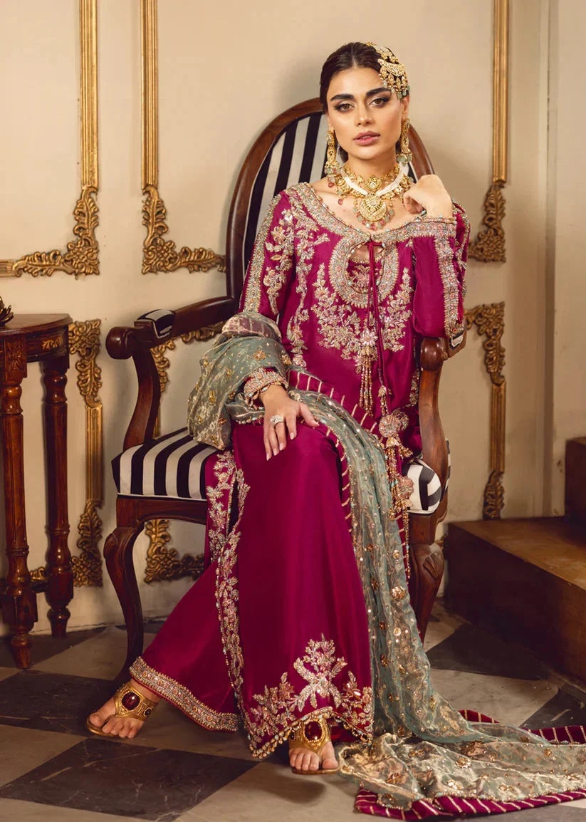 Melodic Tassels pakistani fashion outfit in aqua, green tones.